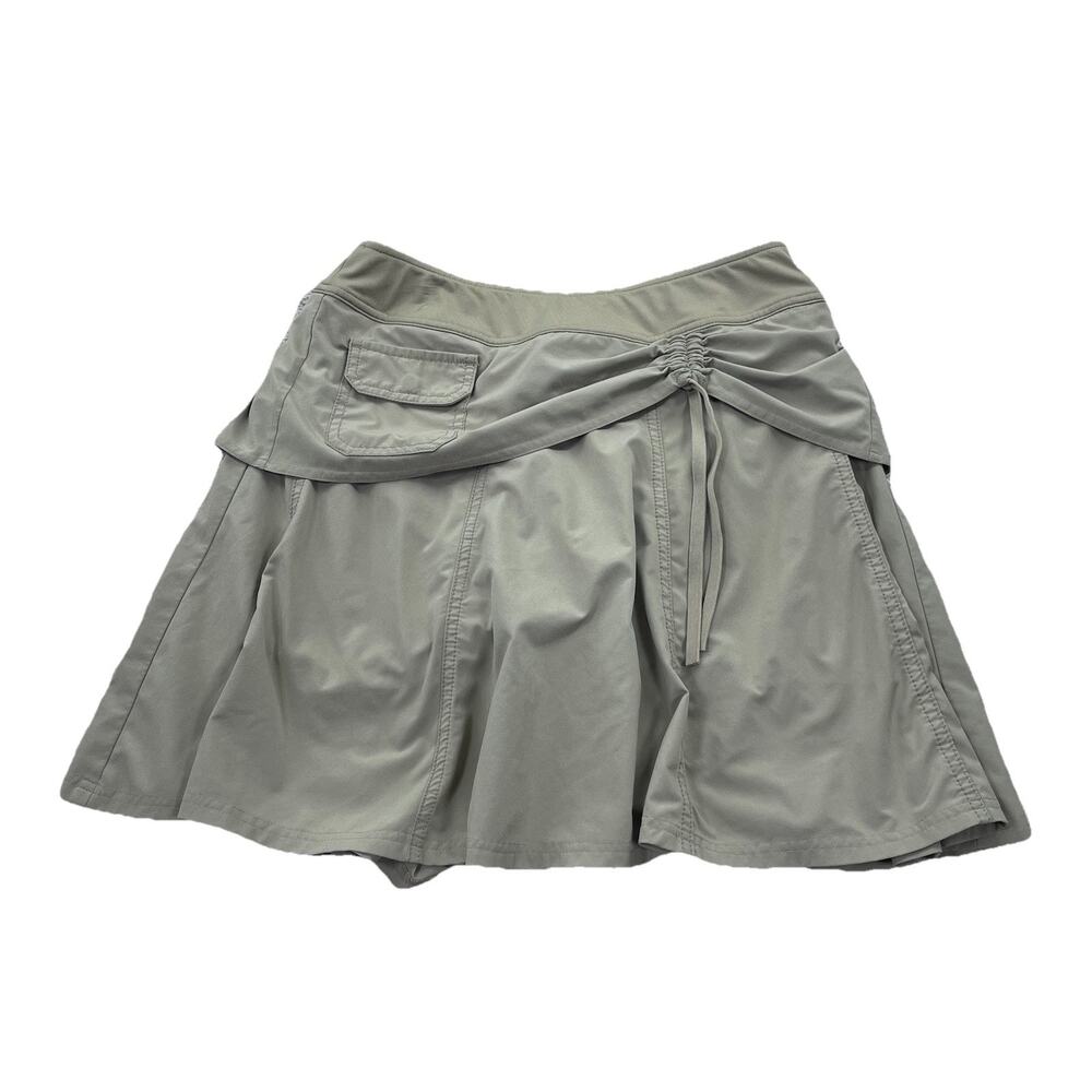 Athleta Wherever Skort Black Size 6 Khaki Travel Outdoor Stretch 60-13
